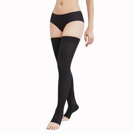 Momo Pita Compression Socks, SLIM (M Size) Black, ALICE Socks, Women's Socks, First Sale, Black
