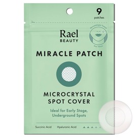 Rael Rael Miracle Microcrystal Spot Cover - Hydrocolloid, Patches with Tea Tree Oil, Early Stage (9 Count)