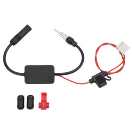 Car FM AM Radio Antenna Signal Amplifier 88‑108MHz 12V Anti Interference Universal