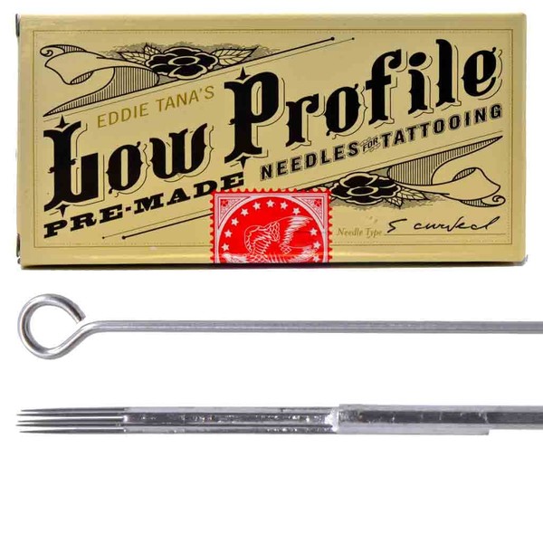 Low Profile 5CM Curved Magnum Shading Pre-Made Tattoo Needles Box of 50