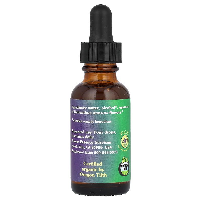 FLOWER ESSENCE SERVICES, Sunflower Dropper - 1 oz