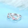 Starchenie Infinity Promise Ring 925 Sterling Silver Angel Wings Heart