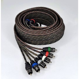 Sky High Car Audio 6-Channel Twisted RCA Cable - 18ft