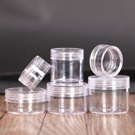 Cosmetic refill cream container empty bottle decanting jar type transparent 15g / 화장품 리필 크림 통 공병 소분 단지형 투명 15g