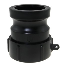 Heyous Black Cam Lock Fitting Cam and Notch Fitting IBC Adapter A200 60mm Thick Wire to 2 Inch Male to C Type Quick Connect 2 Inch Male Adapter x 2 Inch Female