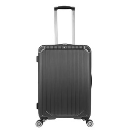 World Traveler Dejuno Beaumont 20-Inch Carry-On Lightweight Hardside Expandable Spinner Luggage - Black