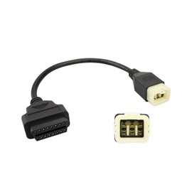 VelvetunVillay OBD2 Adapter Fit for Kawasaki Motorbike, OBD2 Cable 6Pin to 16Pin Fit for Z900RS Z800 Z900 Z1000 ZX10R ZX14R H2 Motorbike