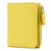 Genuine Leather RFID Wallet – Slim Zipper Coin Purse and