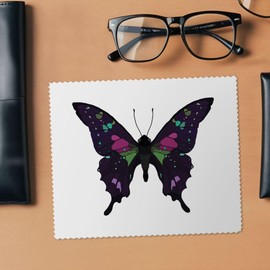 2 x 'Bright Botanical Butterfly ' Microfibre Lens/Glasses Cleaning Cloths (LC00027088)