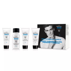 JAFRA ROYAL MEN, SKIN CARE  FOR MEN  TRAVEL SET 4 pc set POWERFUL &SIMPLE