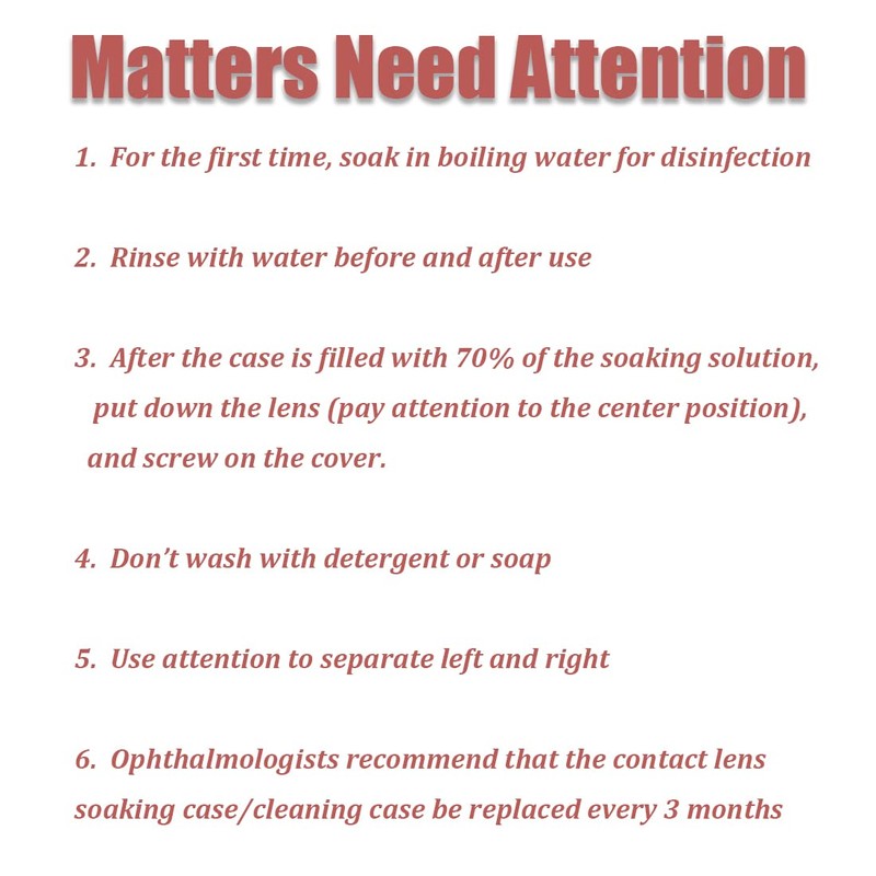 Vastsoon Pack of 3, Contact Lens Cleaner Accessories,Portable Contact Lens