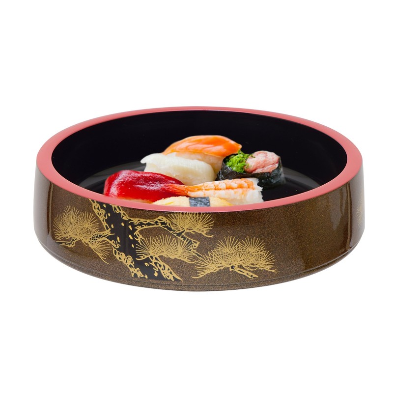 髙儀(Takagi) 寿司桶 梨地老松 1人 7寸