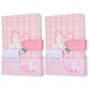2Sets A6 Magnetic Buckle Notebook Binder Cute Bunny Pattern Daily