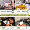 E-far Cooking Utensils Set, 10-Piece Stainless Steel Kitchen Utensils with