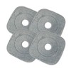 Square Spin Mop and Bucket Replacement Microfiber Mop Pads Refill