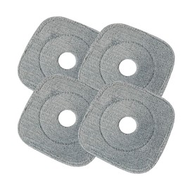 Square Spin Mop and Bucket Replacement Microfiber Mop Pads Refill Set Compatible with True & Tidy SPIN-800 TrueClean M16 Spin Mop, Other Square Mops, 9in x 9inch Machine Washable, 4pcs