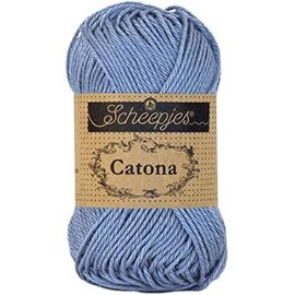 Scheepjes 1678-247 Catona Baumwolle Garn, 247 Bluebird, 1x50g