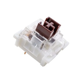 OUTEMU Interruptores marrones de perfil medio bajo 3 pines Thiner 50 g Force 1,6 mm Aactuation-Travel Key Switch Pack 20 – Gateron& Cherry MX equivalente a DIY Interruptores reemplazables para teclado