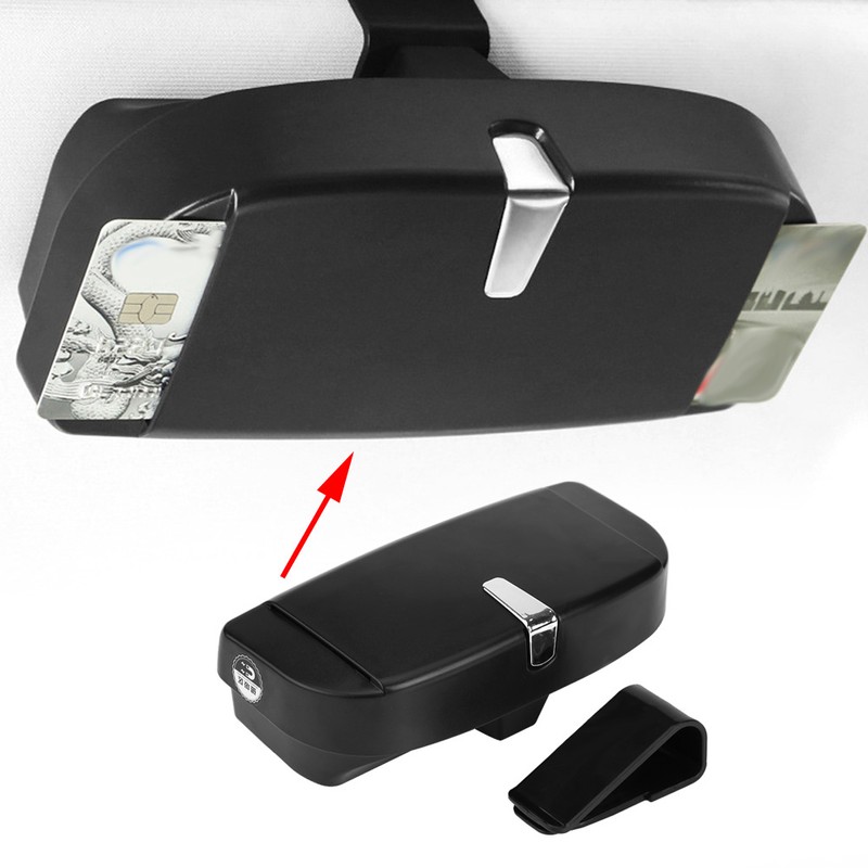 Car Auto Versatile Sunglasses Storage Holder Clip Case Organizer Box