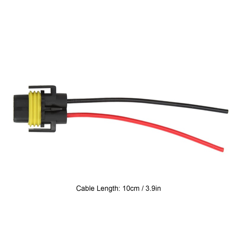 2pcs Fog Light Connector H11-1 Headlight Connector ABS Headlight Wiring