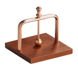 Wooden Napkin Holder, Flat Napkin Stand, Table Napkin Dispenser with Weighted Arm and Handle for Home, Kitchen, Restaurant, Cafe, Bar