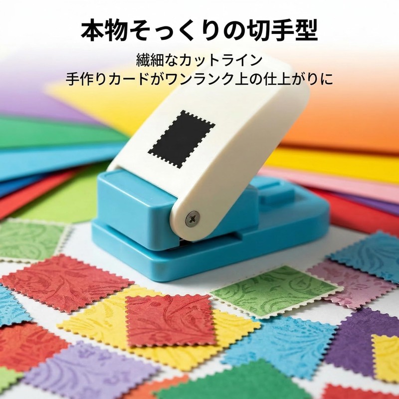 Kraft Punch Stamps Square 1" Square Embossed Perforated Cutout Large