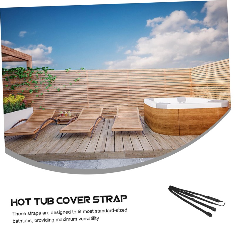 Outanaya 1Set Heavy Duty Hot Tub Cover Straps Secure Fixing
