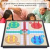 Plastic Magnetism Aeroplane Chess Board Games Toy Set with Foldable
