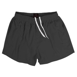 SUNDAY ROSE - Shorts de carrera para hombre, secado rápido, con bolsillos, Gris oscuro, Large