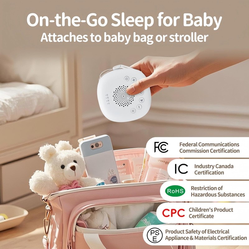 Baby White Noise Machine for Car Rides - 20 Soothing