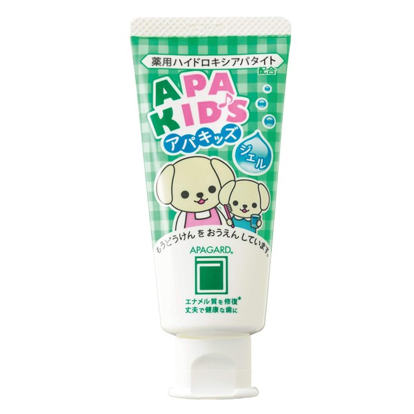 Apagard Apa Kids Gel, 2.1 oz (60 g), Prevents Dental Cavities, Children's Toothpaste, Gel Type (Quasi Drug)