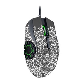 MightySkins Skin Compatible with Razer Naga Hex V2 Gaming Mouse - Floral Lace | Protective, Durable, and Unique Vinyl Decal wrap Cover | Easy to Apply, Remove, and Change Styles | Made in The USA