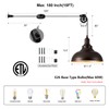 ALAISLYC Oil Rubbed Bronze Pendant Light Hanging Lamps for Living