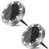 nipify 2 Pack Solar Lights Outdoor Garden, Solar Ground Light,