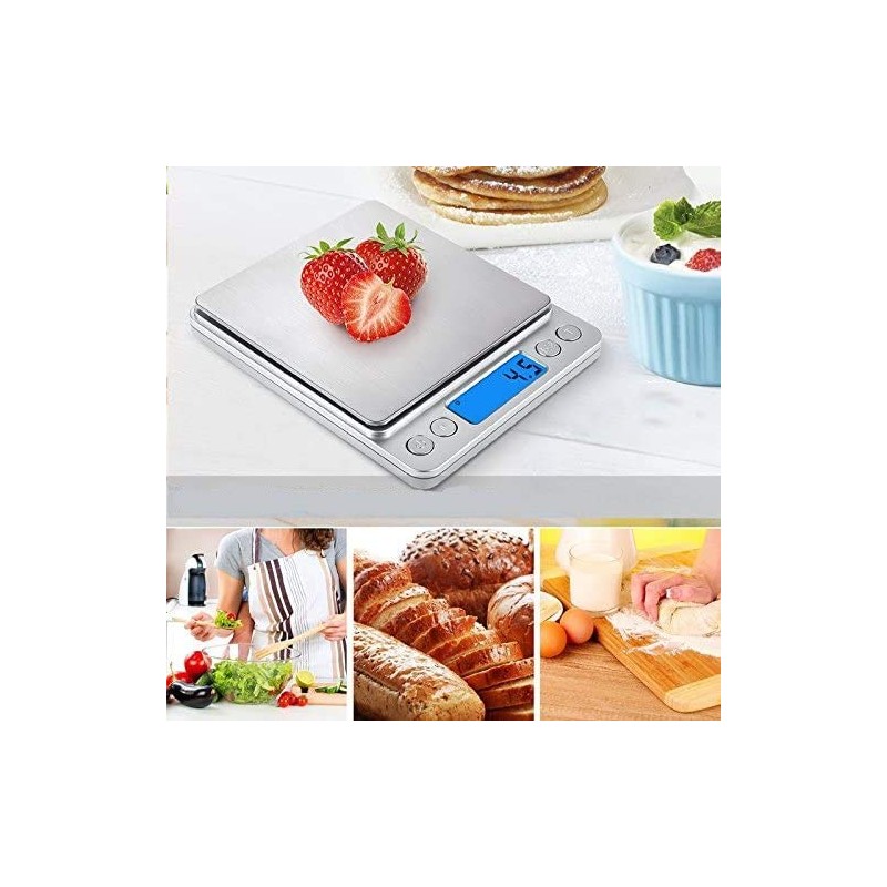 Digital Kitchen Scale Small and Portable Electronic Weighing Scales with