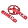 PETCHOR Square Taper Crankset MTB, Mountain Bike Single Speed Crankset,