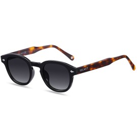 H HELMUT JUST Sunglasses Mens Womens Vintage Round Porlarized Lenses Designer Eyewear