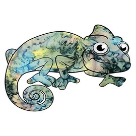 Vinyl Junkie Graphics Lizard Sticker (Green Tea)