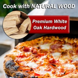 Carolina Cookwood Mini Pizza Oven Wood 6 Inch Firewood Pizza Logs Naturally Cured White Oak Har...