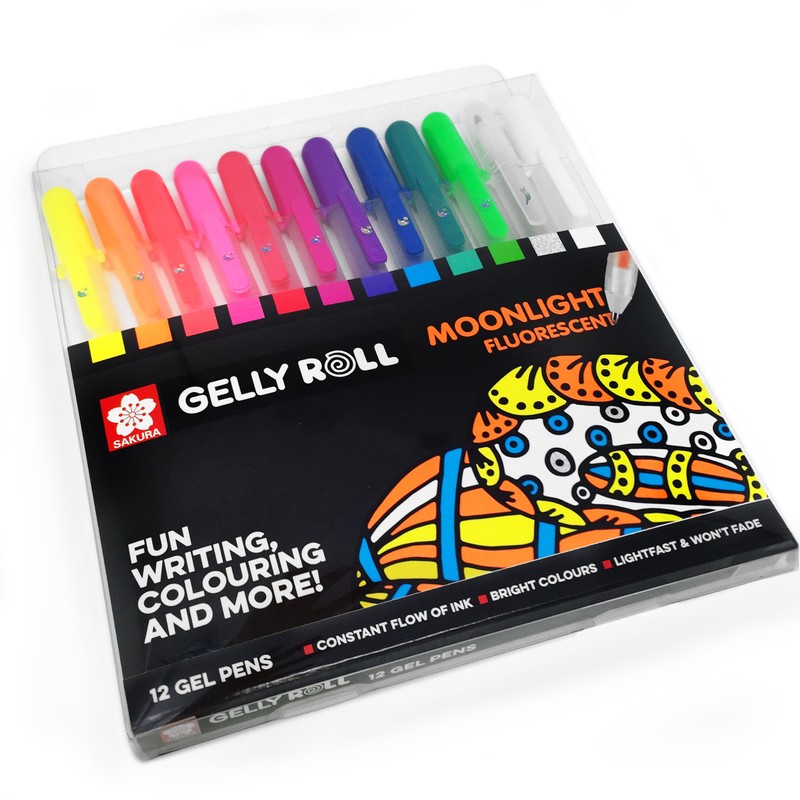 SAKURA Gelly Roll Moonlight Fluorescent Gel Pens – Wallet of