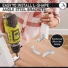 OMIDEAS 15 x Angle Bracket (30 x 60 x 25)