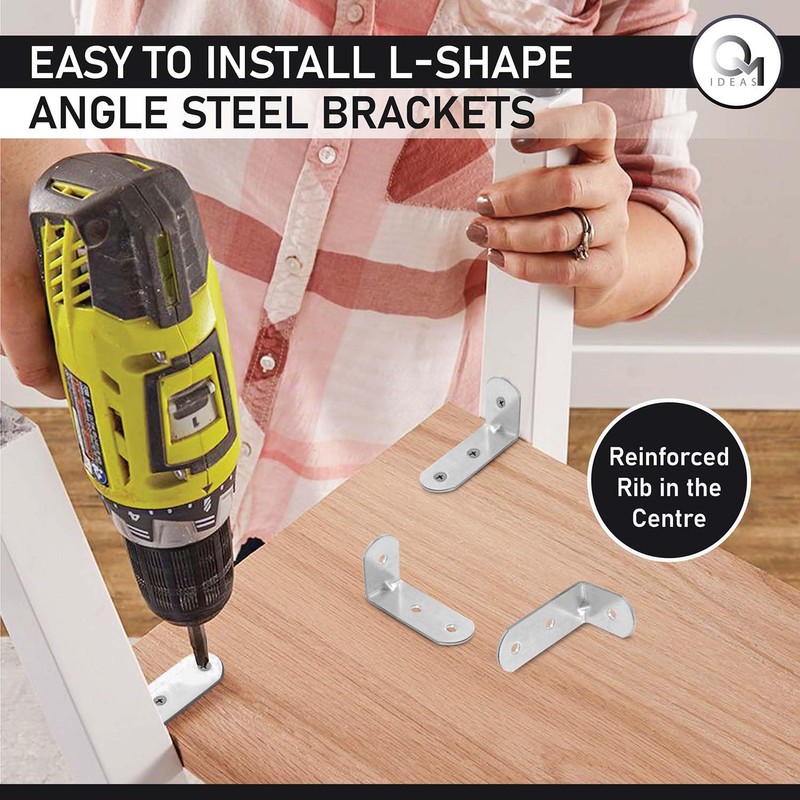 OMIDEAS 15 x Angle Bracket (30 x 60 x 25)