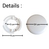 Pack of 2 Ceiling Rosette White 100 mm Junction Box