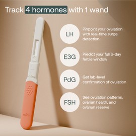 Mira Ultra4 Wands, Track 4 Key Fertility Hormones LH, PdG, E3G, and FSH for Family Planning & Pregnancy, Use at Home with The Mira Fertility Monitor Kit + App, 20 Ovulation Test Strips
