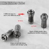 LEONTOOL 4 Pcs Die Grinder Collet Grinding Machine Clamping Collet