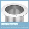 PATIKIL 5" Duct Connector Flange, Straight Pipe Exhaust Flange Stainless