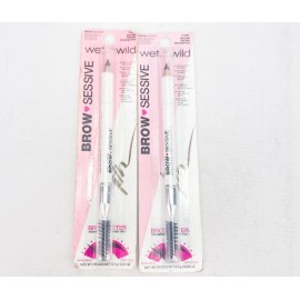 Wet n Wild Brow Sessive Shaping Brow Pencil Makeup Medium Brown Lot of 2 New