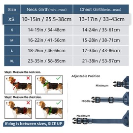 HEELE No Pull Dog Harness, Chest Harness for Small Dogs, Adjustable Reflective Dog Harness, Breathable Dog Harnesses with Padded Handle, Royal Blue, XS