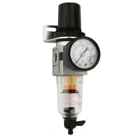 1/4" Compressed Air in Line Moisture/Water Filter Trap & Regulator Combination