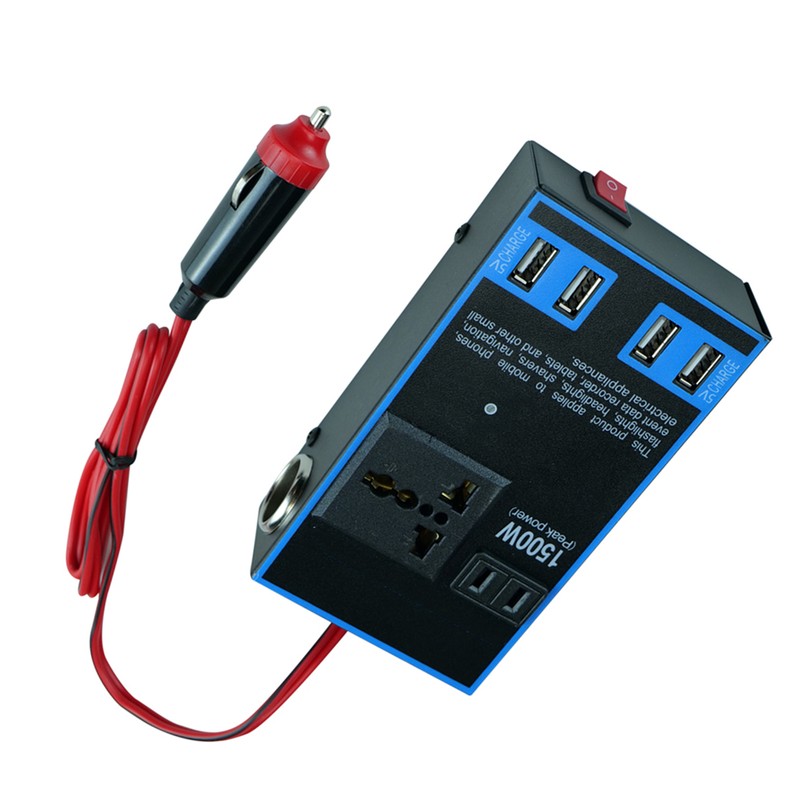 Car Power Inverter 12V 24V to 110V 220V 1500W Multifunctional